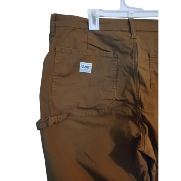 Lee Workwear Pants Women's Size 18M Khaki Brown Utility Cargo Heavy Duty Outdoor - Picture 3 of 6